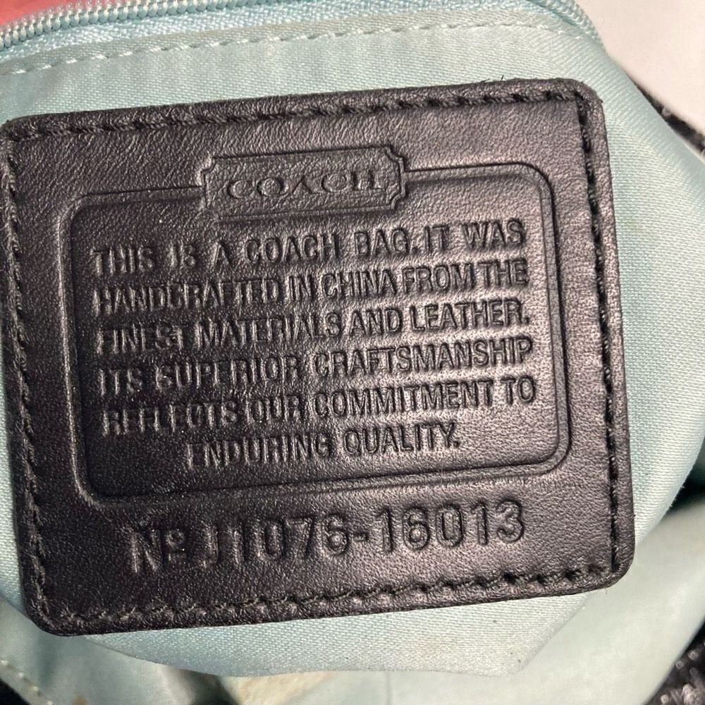 COACH Women’s Kristen Hobo Bag‎ Black Patent Leather 18013 12X13 - Picture 10 of 11